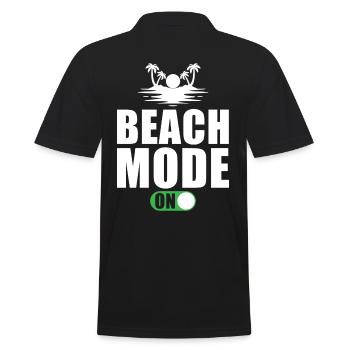 Mode plage vacances plage sur - Polo Homme - noir - Dos - Kai (181cm)