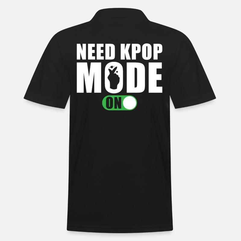 Need Kpop Mode - Men's Polo Shirt - black