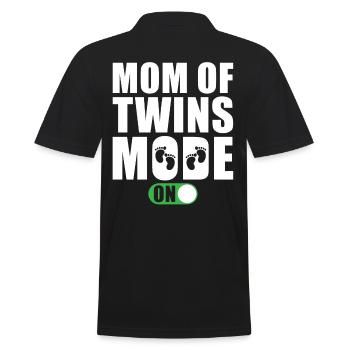 Mère de jumeaux Modus On - Polo Homme - noir - Dos - Kai (181cm)