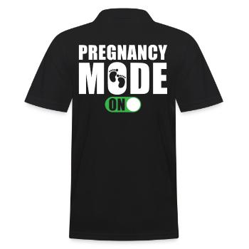 Mode grossesse activé - Polo Homme - noir - Dos - Kai (181cm)