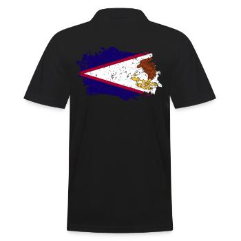 Drapeau des Samoa américaines - Polo Homme - noir - Dos - Kai (181cm)
