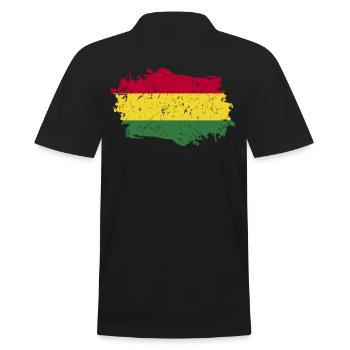 Bolivie Drapeau Grunge Bolivie Drapeau - Polo Homme - noir - Dos - Kai (181cm)