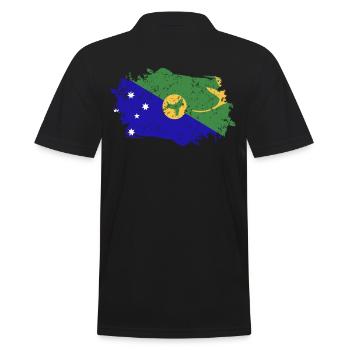 Drapeau de l’île Christmas - Polo Homme - noir - Dos - Kai (181cm)