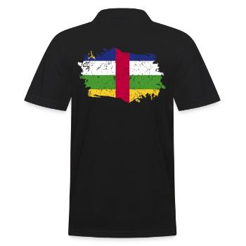 Drapeau de la République centrafricaine - Polo Homme - noir - Dos - Kai (181cm)