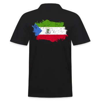 Drapeau de la Guinée équatoriale - Polo Homme - noir - Dos - Kai (181cm)