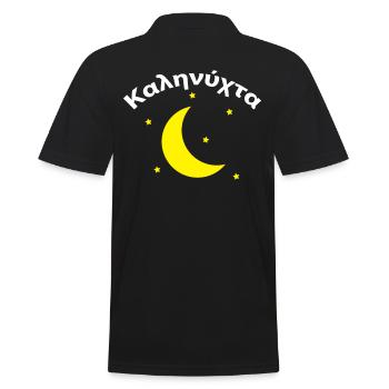 Καληνύχτα Grèce Grec Bonne Nuit - Polo Homme - noir - Dos - Kai (181cm)