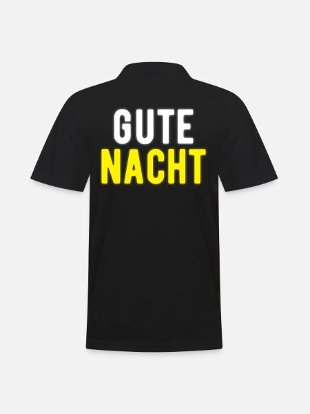Gute Nacht - Männer Poloshirt - Schwarz