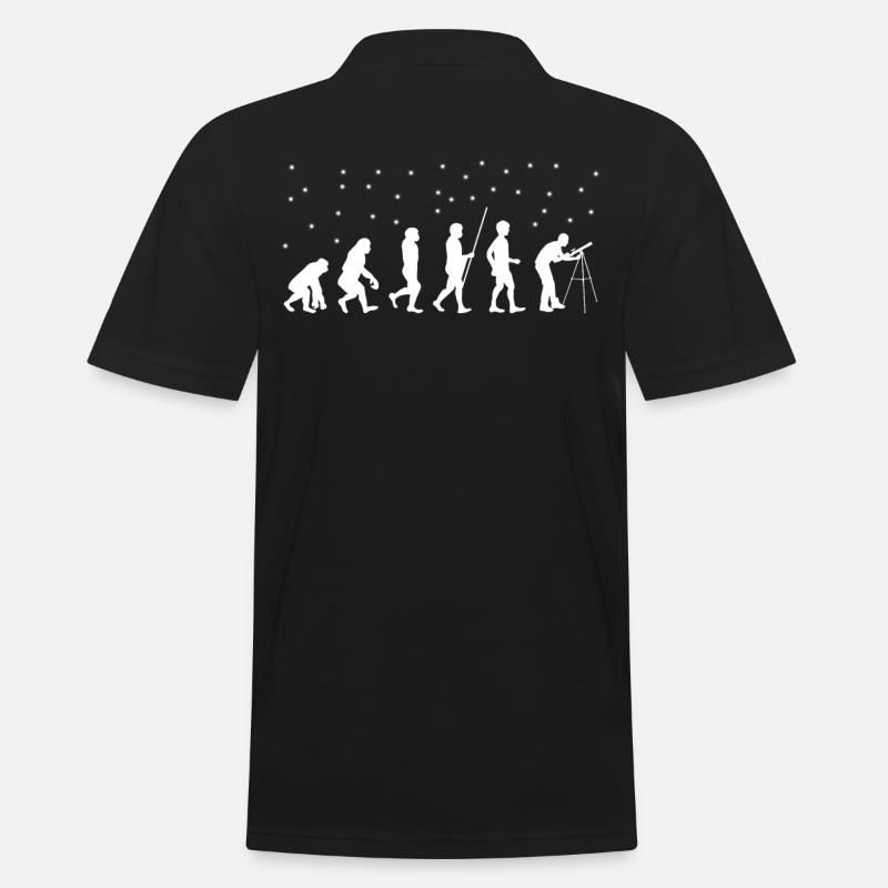 Astronomy Telescope Evolution Astronomy - Men's Polo Shirt - black
