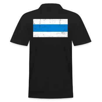Drapeau de la Russie Nouveau - Polo Homme - noir - Dos - Kai (181cm)