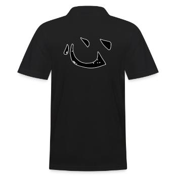 Herz Chinesische Schrift Zeichen Symbol - Männer Poloshirt - Schwarz - Hinten - Kai (181cm)