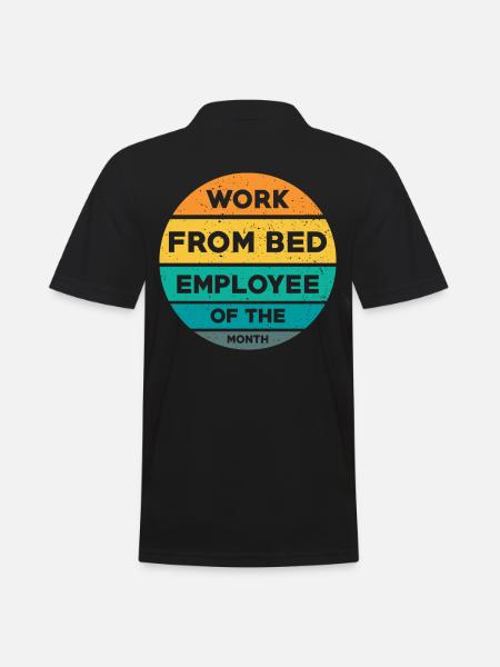 Home Office Spruch - Männer Poloshirt - Schwarz
