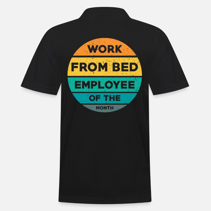 Home Office Spruch - Männer Poloshirt - Schwarz