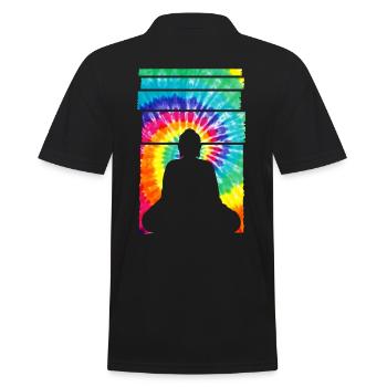 Bouddha Busshisme Statue de Bouddha - Polo Homme - noir - Dos - Kai (181cm)