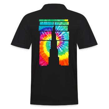 Dubai Souvenir Burj Khalifa - Männer Poloshirt - Schwarz - Hinten - Kai (181cm)