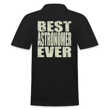Best Astronomer ever AstronomEr Gift - Men's Polo Shirt - black - Back - Kai (181cm)