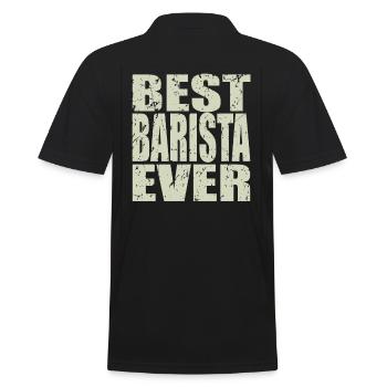 Meilleur barista jamais Barista Cadeau - Polo Homme - noir - Dos - Kai (181cm)