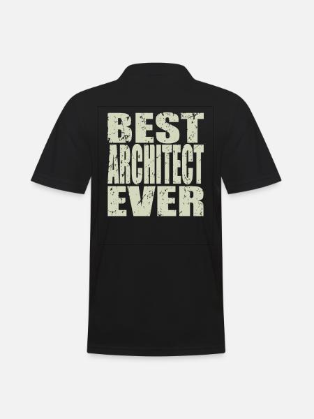 Best Architect ever Architect Gift - Men's Polo Shirt - black