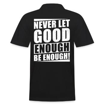 Motivation Objectifs de réussite Dire - Polo Homme - noir - Dos - Kai (181cm)