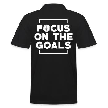 Motivation Succès Focus Objectifs Dire - Polo Homme - noir - Dos - Kai (181cm)