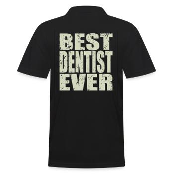 Meilleur dentiste jamais Dentiste Cadeau - Polo Homme - noir - Dos - Kai (181cm)