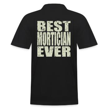 Best Undertaker ever Undertaker Gift - Men's Polo Shirt - black - Back - Kai (181cm)
