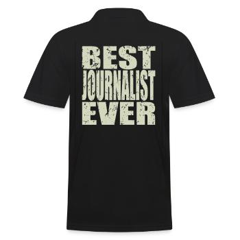 Meilleur journaliste de tous les temps Cadeau de journaliste - Polo Homme - noir - Dos - Kai (181cm)