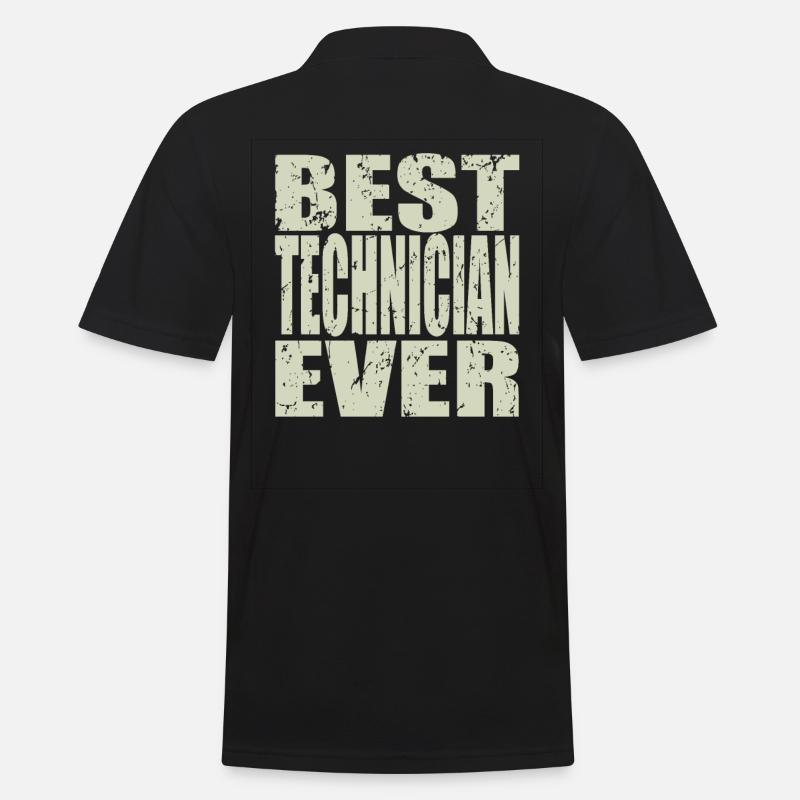 Best Techniker ever Techniker Geschenk - Männer Poloshirt - Schwarz