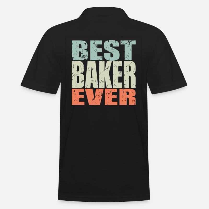 Best Bäcker ever Bäcker Geschenk - Männer Poloshirt - Schwarz