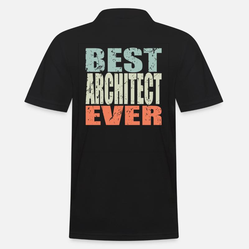 Best Architect ever Architect Gift - Men's Polo Shirt - black