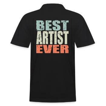 Meilleur artiste de tous les temps Cadeau d’artiste - Polo Homme - noir - Dos - Kai (181cm)