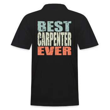 Best Craftsman ever Craftsman Gift - Men's Polo Shirt - black - Back - Kai (181cm)