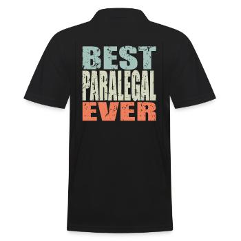 Best Rechtsanwaltsfachangestellte ever - Männer Poloshirt - Schwarz - Hinten - Kai (181cm)