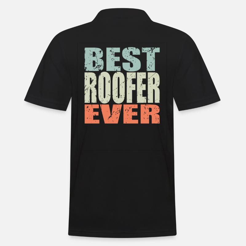 Best Dachdecker ever Dachdecker Geschenk - Männer Poloshirt - Schwarz