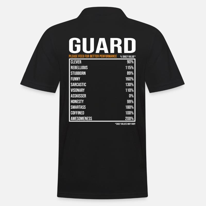 Security Guard Guard Guard Gift - Men's Polo Shirt - black
