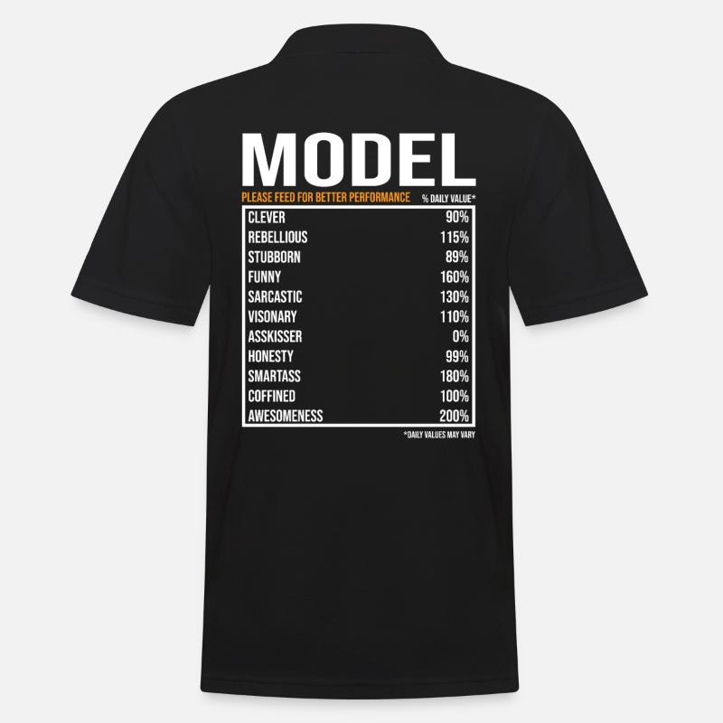 Travail de modèle Disant - Polo Homme - noir
