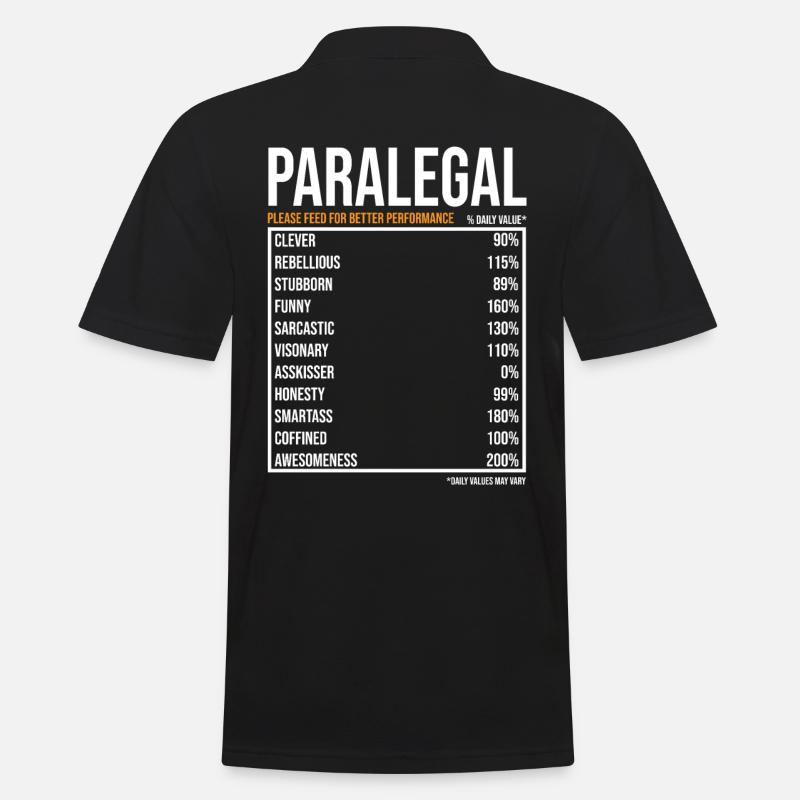 Rechtsanwaltsfachangestellte - Männer Poloshirt - Schwarz