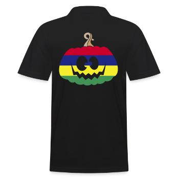 Hongrie Halloween Citrouille - Polo Homme - noir - Dos - Kai (181cm)