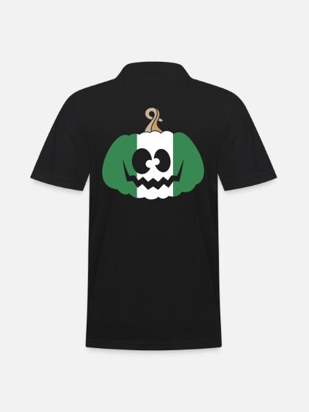 Hungary Halloween Pumpkin - Men's Polo Shirt - black