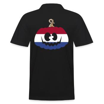 Hongrie Halloween Citrouille - Polo Homme - noir - Dos - Kai (181cm)