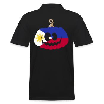 Hongrie Halloween Citrouille - Polo Homme - noir - Dos - Kai (181cm)