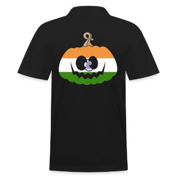 Hongrie Halloween Citrouille - Polo Homme - noir - Dos - Kai (181cm)