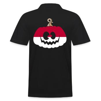 Hongrie Halloween Citrouille - Polo Homme - noir - Dos - Kai (181cm)