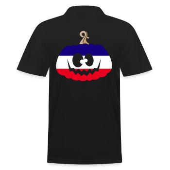 Hongrie Halloween Citrouille - Polo Homme - noir - Dos - Kai (181cm)