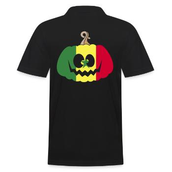 Hongrie Halloween Citrouille - Polo Homme - noir - Dos - Kai (181cm)