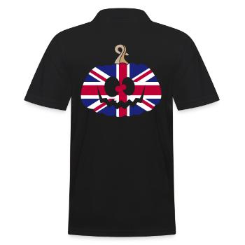 Hongrie Halloween Citrouille - Polo Homme - noir - Dos - Kai (181cm)