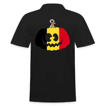Hongrie Halloween Citrouille - Polo Homme - noir - Dos - Kai (181cm)