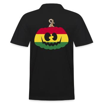 Hongrie Halloween Citrouille - Polo Homme - noir - Dos - Kai (181cm)