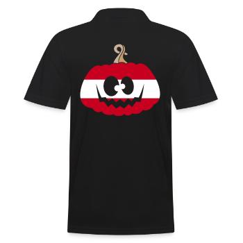 Hongrie Halloween Citrouille - Polo Homme - noir - Dos - Kai (181cm)