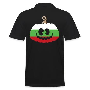 Hongrie Halloween Citrouille - Polo Homme - noir - Dos - Kai (181cm)