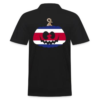 Hongrie Halloween Citrouille - Polo Homme - noir - Dos - Kai (181cm)
